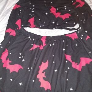 Shein batty top and skirt